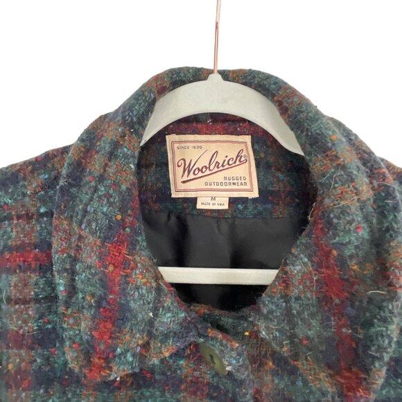 Woolrich Men's Rugged Outdoorwear Plaid Wool Jacket M - Picture 3 of 7